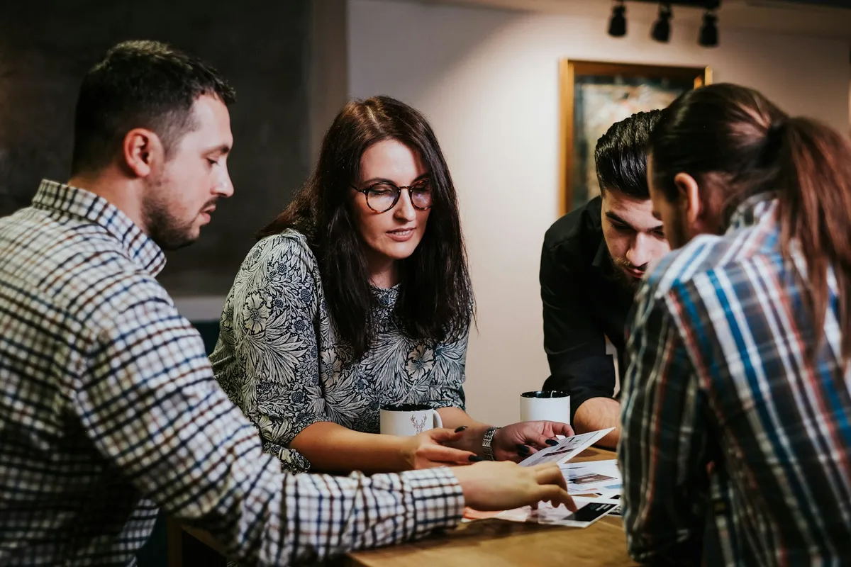 The Select Talent team collaborating with a client